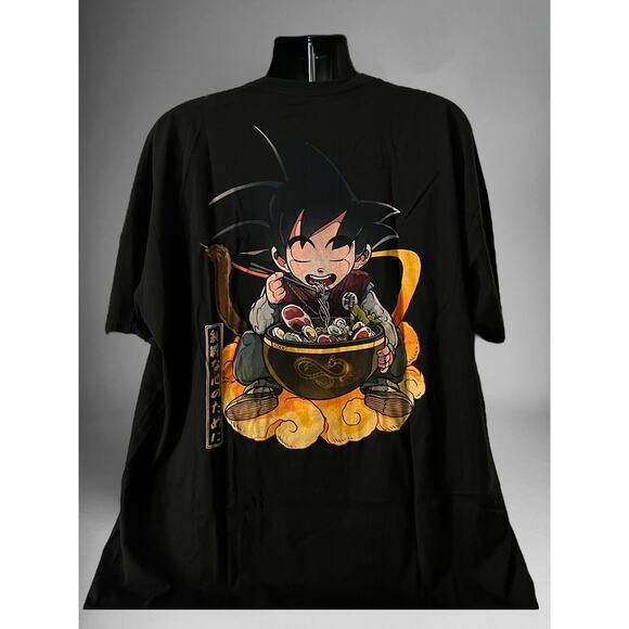 Dragon Ball Z Son Goku Koioki Shirt On Nimbus Eating Ramen - Picture 2 of 6